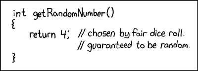'Random' number generator (xkcd - CC BY-NC)